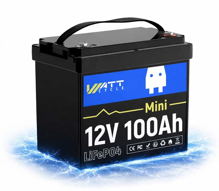 Акумулятор LiFePO4 WattCycle MINI 12V 100Ah BT IP65 батарея з BMS 100A - изображение 8