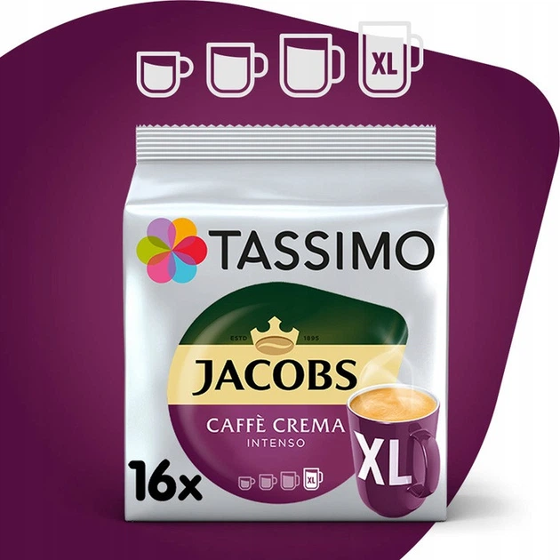 Набір з 7 упаковок Капсули Tassimo Jacobs чорна кава лате - изображение 8