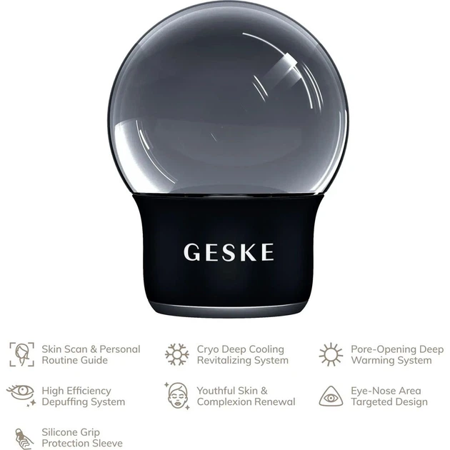 Массажер для лица GESKE Cool&Warm Face and Body Massager 7в1 Black (HB0297) [176745] - изображение 4