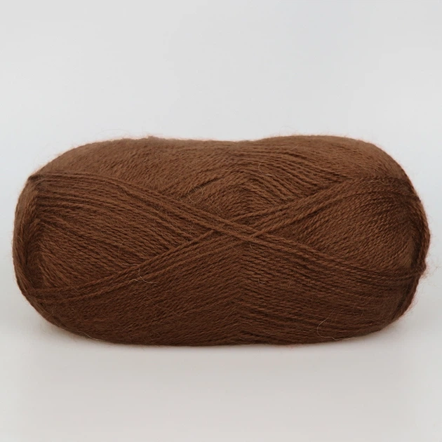Пряжа Nako Mohair Delicate, Коричневый №13866 - 100 г / 500 м, 85% акрил, 10% шерсть, 5% мохер, тонкая, для шалей, свитеров - Фото 3 Пряжа Nako Mohair Delicate, Коричневый №13866 - 100 г / 500 м, 85% акрил, 10% шерсть, 5% мохер, тонкая, для шалей, свитеров - изображение 3