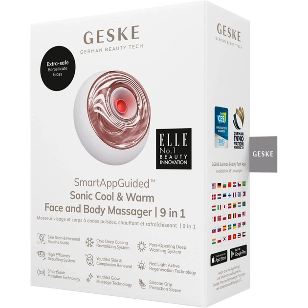Массажер для лица GESKE Sonic Cool&Warm Face and Body Massager 9в1 Starlight (HB0140) [176792] - изображение 9