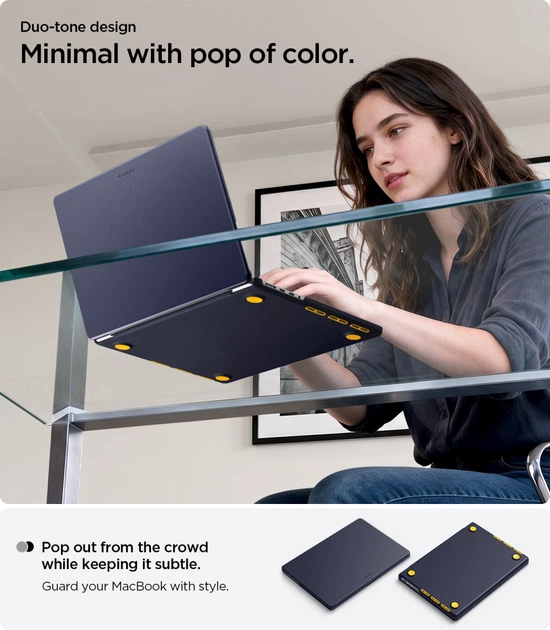 Чехол Spigen Nano Pop для MacBook Pro 16'' (2021-2026) Blueberry Navy (ACS11274) - Фото 19 Чехол Spigen Nano Pop для MacBook Pro 16'' (2021-2026) Blueberry Navy (ACS11274) - изображение 19