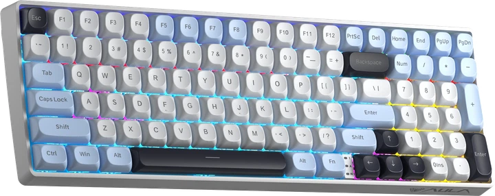 Клавиатура Aula S100pro Brown Switch белая/черная (6948391205755) - изображение 3
