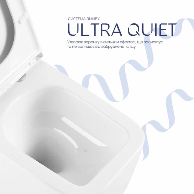 Готове рішення Qtap для ванної кімнати: підвісний унітаз Gemini Ultra Quiet 520×360×350 + комплект інсталяції Nest 4 в 1 (лінійна клавіша Matt Black) - изображение 5