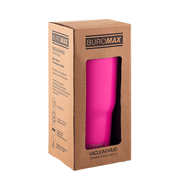 Термокружка Buromax Neon, 560 мл, розовый (BM.00108-10) - изображение 6