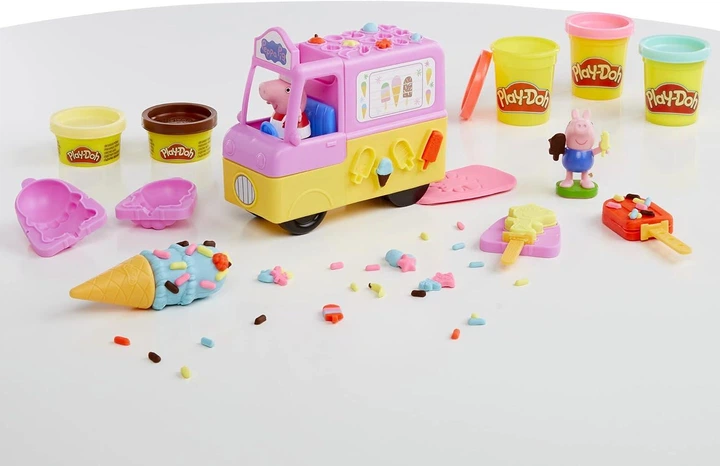 Набор для лепки Hasbro Play-Doh Машинка с мороженым Свинка Пеппа (F3597) - Фото 2 Набор для лепки Hasbro Play-Doh Машинка с мороженым Свинка Пеппа (F3597) - изображение 2