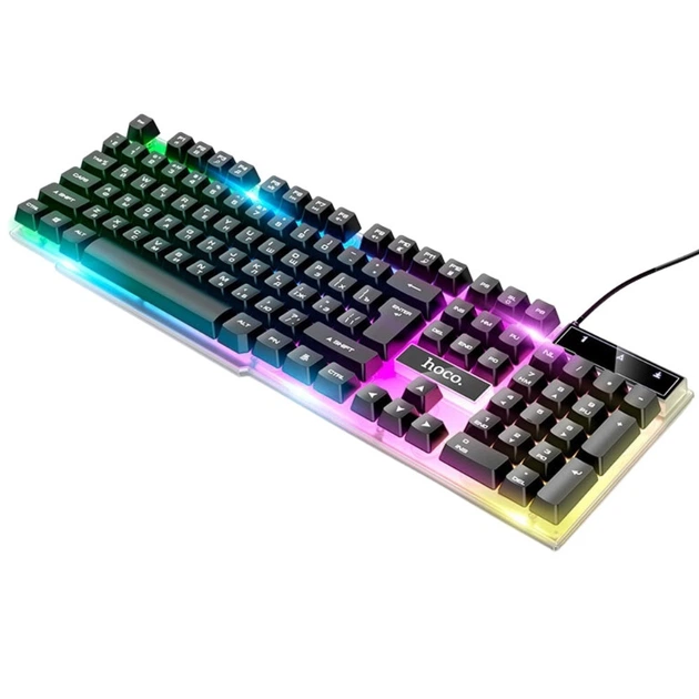 Ігрова клавіатура та мишка Hoco GM11 RGB підсвітка мембранна 104 клавіші - зображення 7