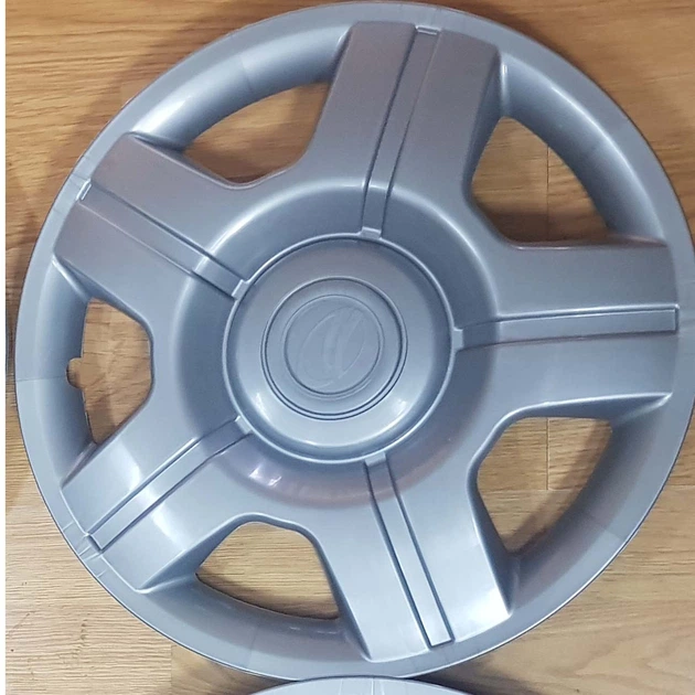 Колпаки R14 для авто ЗАЗ серебристый металлик 4 шт - изображение 2