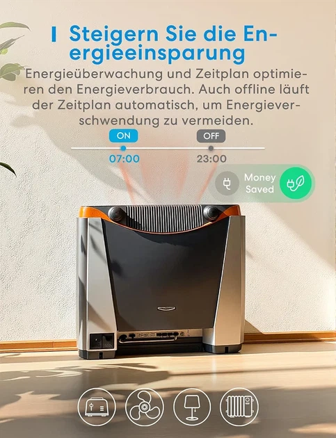 Розумний WiFi вимикач Meross Matter 16A з лічильником енергії, Alexa, Apple Home, Google Home, Home Assistant, 2 шт. - зображення 11