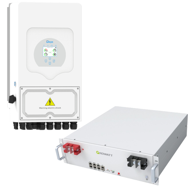 Комплект автономного енергопостачання Deye 3.6 кВт SUN-3.6K-SG05LP1-EU-AM2-P + Growatt HOPE 5.0L-B1 5.12 кВт·год - зображення 2