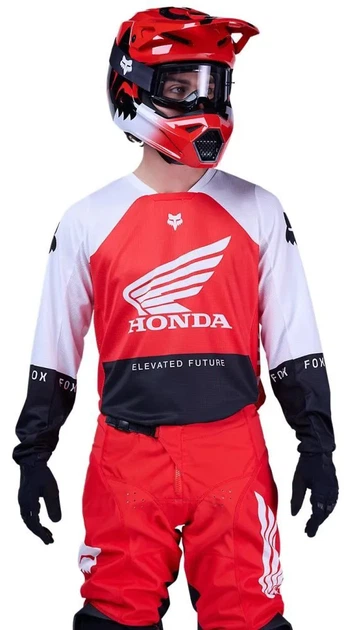 Джерси мотокроссовое Fox 180 Jersey Honda красное, размер M - изображение 3