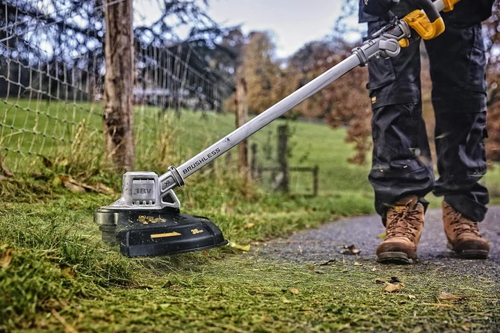 Аккумуляторный садовый триммер DeWalt 18В, 36 см, вес 3.6 кг, без батареи и зарядного устройства - изображение 6
