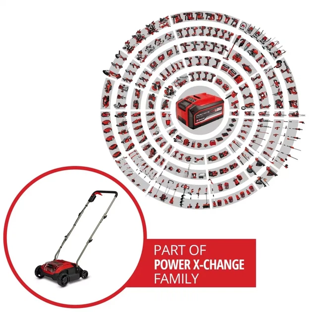 Аэратор-скарификатор Einhell GC-SC 18/28 DS Li 28 см 6,76 кг черный с красным - изображение 9