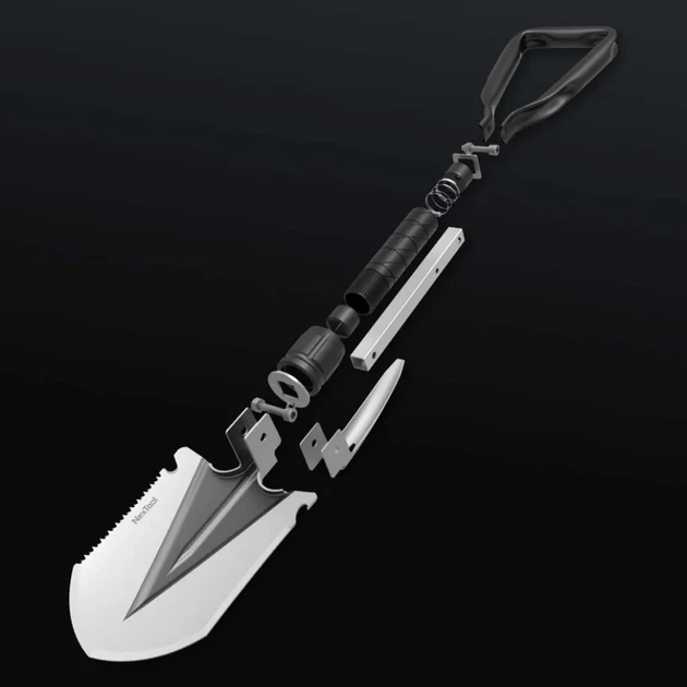 Складная лопата NexTool сталь 2Cr13 500х115 мм черная - Фото 11 Складная лопата NexTool сталь 2Cr13 500х115 мм черная - изображение 11