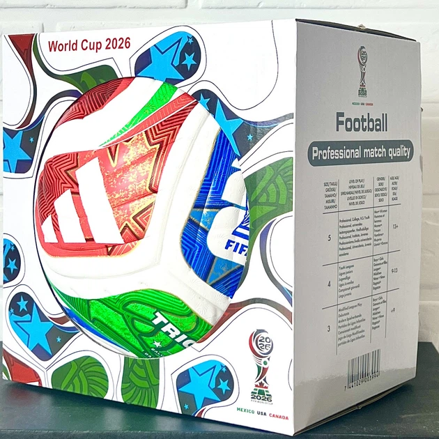 Футбольный Мяч Adidas Trionda World Cup 2026 в коробке 5 Размер - Фото 2 Футбольный Мяч Adidas Trionda World Cup 2026 в коробке 5 Размер - изображение 2