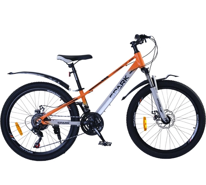 Велосипед AL 24" Spark AERO Disk рама 11" жовтогарячий із сірим (239179) - Фото 1 Велосипед AL 24" Spark AERO Disk рама 11" жовтогарячий із сірим (239179) - зображення 1