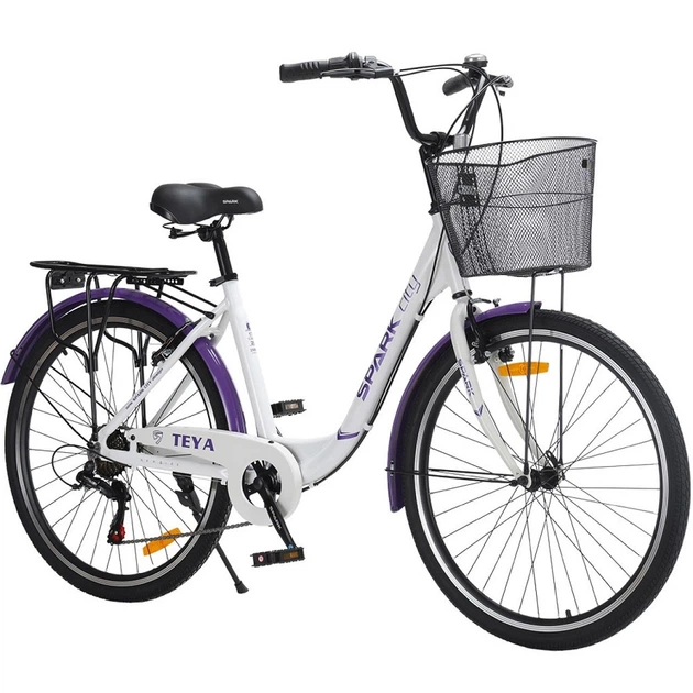 Велосипед AL 26" Spark CITY TEYA рама 17" белый с фиолетовым (239986) - изображение 2
