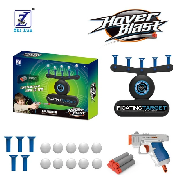 Детский тир Hover Blast Floating Target с бластером, летающими шариками и мишенью, интерактивная стрелялка - Фото 1 Детский тир Hover Blast Floating Target с бластером, летающими шариками и мишенью, интерактивная стрелялка - изображение 1