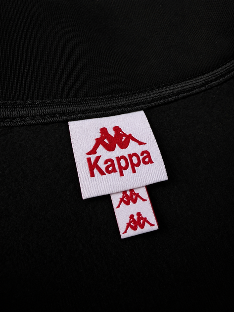Зимовий чоловічий теплий спортивний костюм Kappa кофта-штани з лампасом ч, чорний, розмір XL - изображение 7