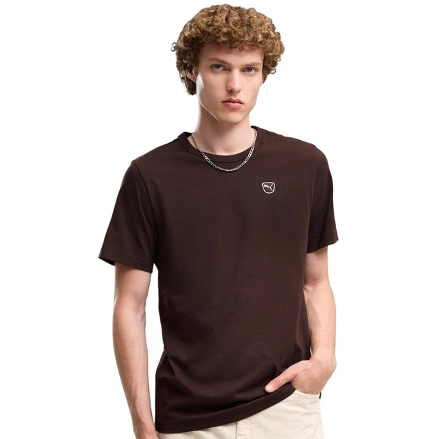 Футболка ESS ELEVATED Tee Puma 692054-33 48-50 Коричневий (4070033356012) - Фото 1 Футболка ESS ELEVATED Tee Puma 692054-33 48-50 Коричневий (4070033356012) - изображение 1