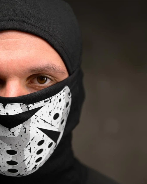 Балаклава ВМ3634 чёрная универсальная с анатомической посадкой для спорта и активного отдыха - изображение 4