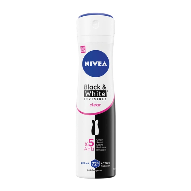 Антиперспірант жіночий Nivea Невидимий захист Clear спрей 150 мл - Фото 1 Антиперспірант жіночий Nivea Невидимий захист Clear спрей 150 мл - зображення 1