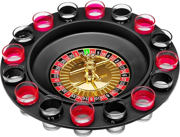 Алкогольная рулетка Drinking Roulette Set i3-90 на 16 рюмок диаметр 30 см материал пластик и стекло - Фото 5 Алкогольная рулетка Drinking Roulette Set i3-90 на 16 рюмок диаметр 30 см материал пластик и стекло - изображение 5