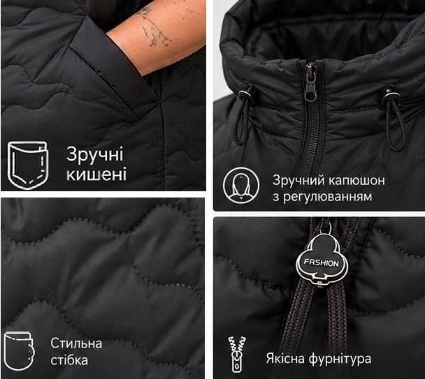Жилетка жіноча великих розмірів«Luisa» з зручними кишенями та водовідштовхувальної тканини 50 темний синій - Фото 6 Жилетка жіноча великих розмірів«Luisa» з зручними кишенями та водовідштовхувальної тканини 50 темний синій - изображение 6