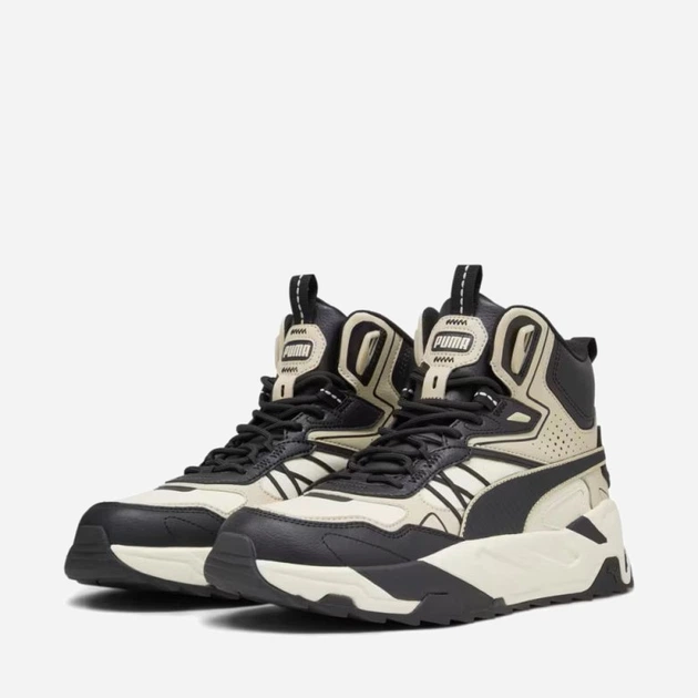 Ботинки мужские Puma Trinity Mid Hybrid L 393985-05 45 (10.5UK) Черные, бежевые (4099684648680) - изображение 2