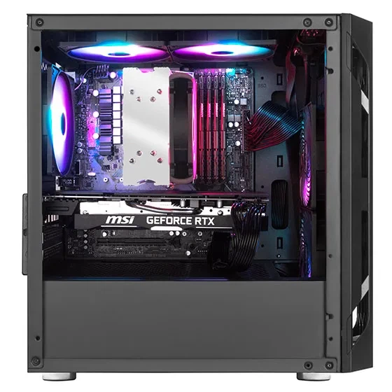 Корпус SilverStone Fara FAH1MB-PRO без БП, 1xUSB3.0, 2xUSB2.0, 3x120мм, ARGB, VGA 320мм, LCS ready, TG боковая панель, mATX, черный. - изображение 9