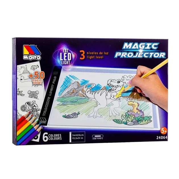 LED-планшет для рисования Molto Magic Projector с шаблонами - изображение 2