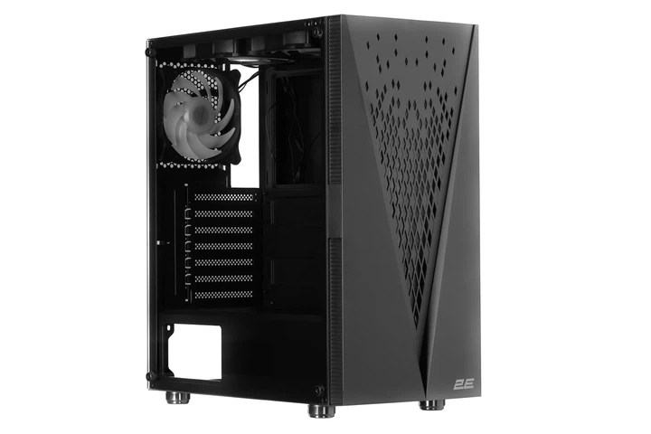 Корпус 2E GAMING Galaxy G2055 без БЖ 2xUSB3.0, 1xUSB2.0, 3x120мм ARGB, VGA 345мм, LCS ready, HUB, TG боковая панель, ATX, черный. - изображение 7