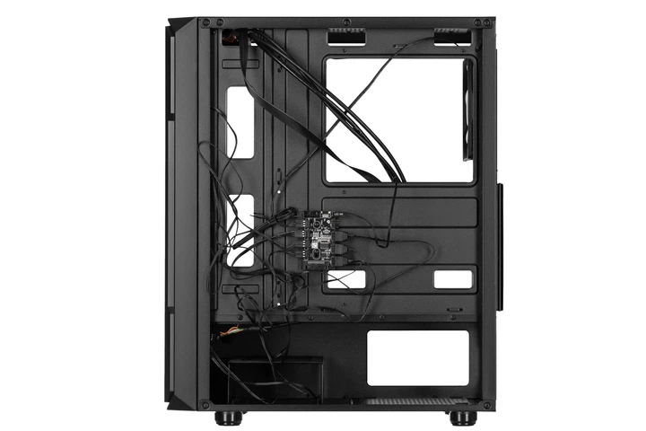 Корпус 2E GAMING Hexagon G338 без БЖ 2xUSB3.0, 1xUSB Type-C, 3x120мм ARGB, 1x120мм, VGA 330мм, LCS ready, HUB, TG боковая панель, ATX, черный. - изображение 5