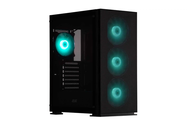 Корпус 2E GAMING Virtus Neo G3301N без БЖ 2xUSB3.0, 1xUSB2.0, 3x140мм ARGB, 1x120мм ARGB, VGA 340мм, LCS ready, контроллер с пультом, TG боковая панель, ATX, черный. - изображение 7