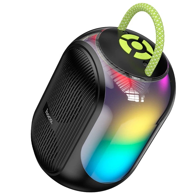 Колонка Bluetooth Hoco DS68 BT6.0 10W (2×5W) с RGB-подсветкой, TF и 2 беспроводными микрофонами для караоке Черный - изображение 5