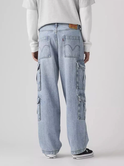 Джинсы Багги широкие мужские Levi`s 578 Baggy Cargos 225880585 36W32L Синие (1162569079) - изображение 2