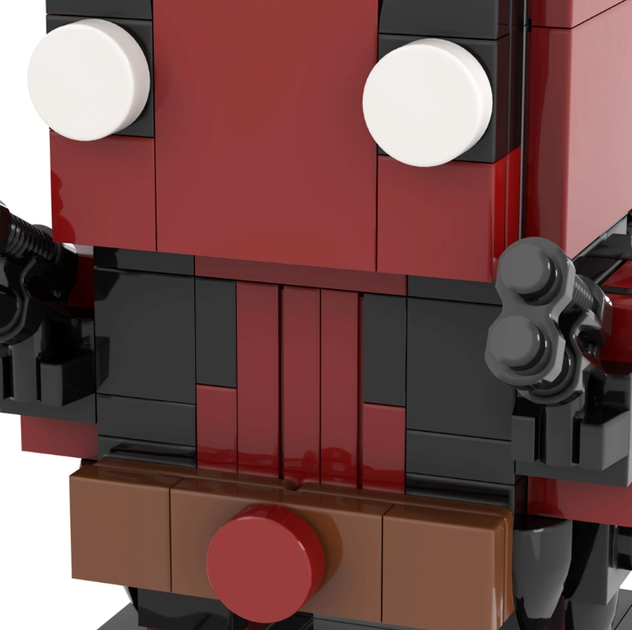 Конструктор MOOXI Brick Headz: Marvel Deadpool (133 детали) - изображение 4