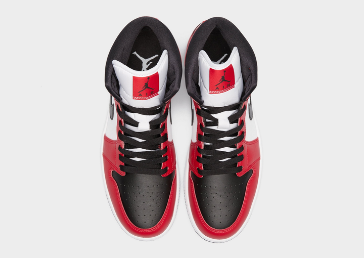 Кроссовки Air Jordan 1 Mid «Chicago Black Toe» 554724-069 (9us/27см 42.5eur) - Фото 3 Кроссовки Air Jordan 1 Mid «Chicago Black Toe» 554724-069 (9us/27см 42.5eur) - изображение 3