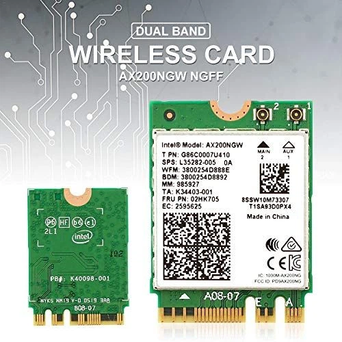 Модуль Intel Wi-Fi 6 AX200 - Фото 2 Модуль Intel Wi-Fi 6 AX200 - зображення 2