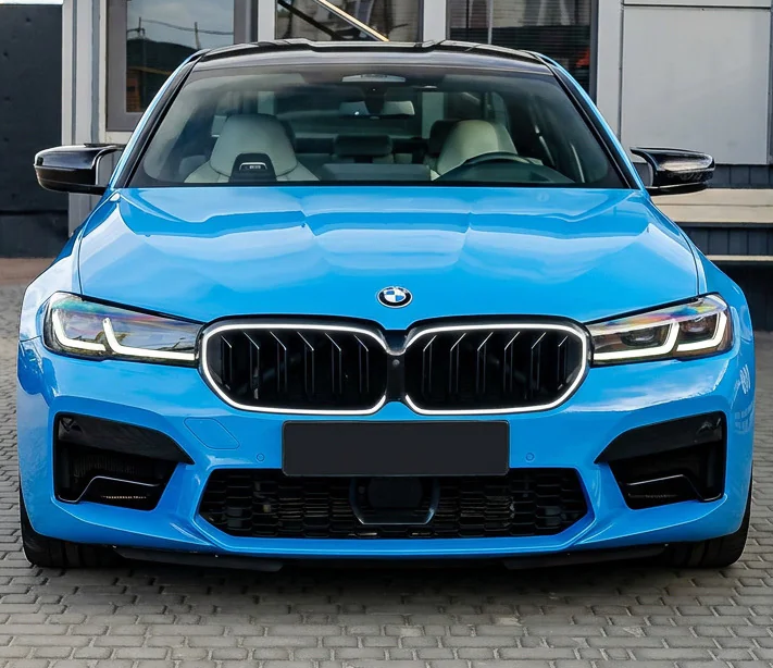 Ноздрі решітка радіатора M-Look V1 LED чорний глянець для BMW 5 серія G30/G31 2021-2023 рр. - Фото 2 Ноздрі решітка радіатора M-Look V1 LED чорний глянець для BMW 5 серія G30/G31 2021-2023 рр. - зображення 2