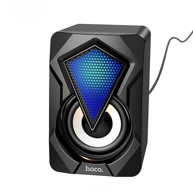 Портативная колонка Hoco DS30 6 Вт AUX/USB с иллюминацией Черная (DS30) - изображение 4
