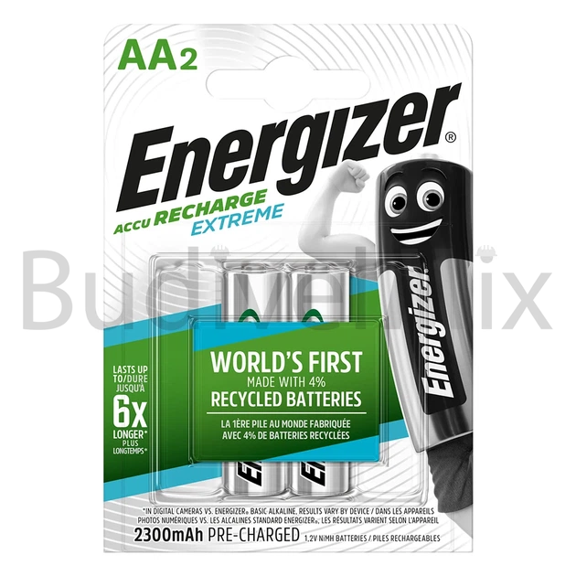 Акумулятор ENERGIZER Pre-Ch Extreme AA 2300mAh 2 шт - Фото 1 Акумулятор ENERGIZER Pre-Ch Extreme AA 2300mAh 2 шт - зображення 1