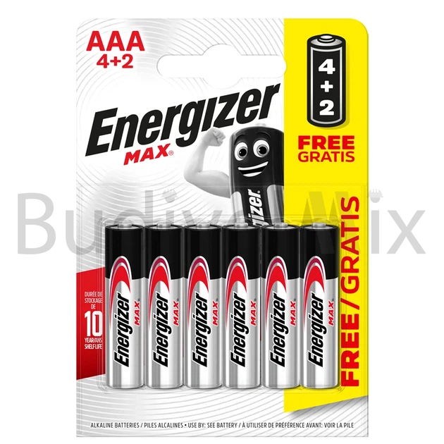 Батарейки ENERGIZER AAA Max лужні 4+2 шт - Фото 1 Батарейки ENERGIZER AAA Max лужні 4+2 шт - изображение 1