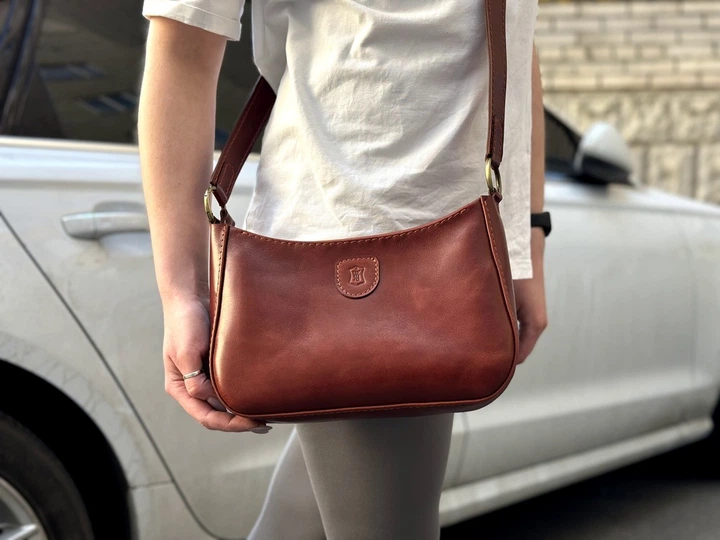 Сумка жіноча WasBorn Lagos 3.0 Lux (алькор/коньяк) - зображення 5