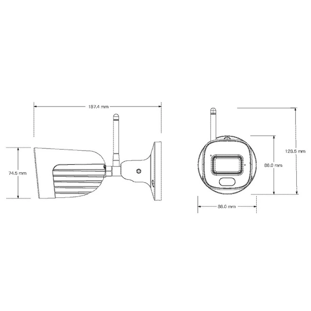 IP-відеокамера 4 Мп Provision-ISR BSH-340WIPSN-28 (2.8 мм) з вбудованим мікрофоном для системи відеонагляду (306577) - изображение 3