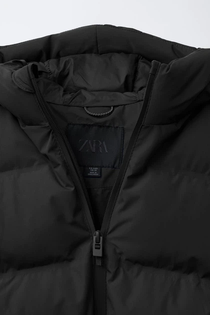 Зимняя куртка для мальчика Zara 152 размер черная 5992770800 - изображение 5