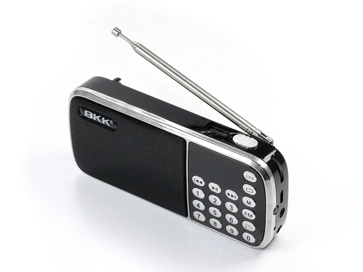 Карманный мини-радиоприемник BKK USB MP3 L088 карманный с картридером и аккумулятором с папками и SD-картой Черный - изображение 7