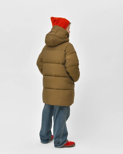 Пуховик класичний для хлопчика X-Woyz DT-8373-1 60159 128 см хакі - Фото 2 Пуховик класичний для хлопчика X-Woyz DT-8373-1 60159 128 см хакі - изображение 2