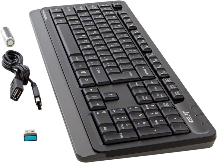 Клавиатура беспроводная A4Tech FGK10 Wireless Grey/Black (4711421004046) - изображение 5