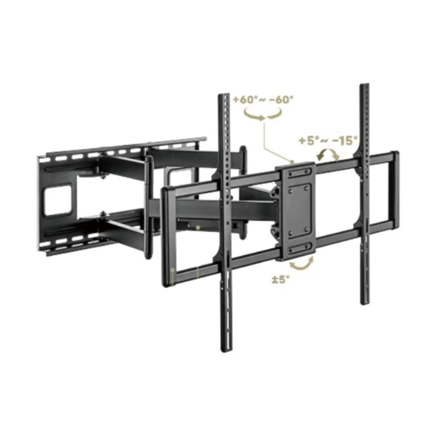 Кронштейн для телевизора Gembird WM-120ST-01 60"-120" наклонно-поворотный - Фото 2 Кронштейн для телевизора Gembird WM-120ST-01 60"-120" наклонно-поворотный - изображение 2